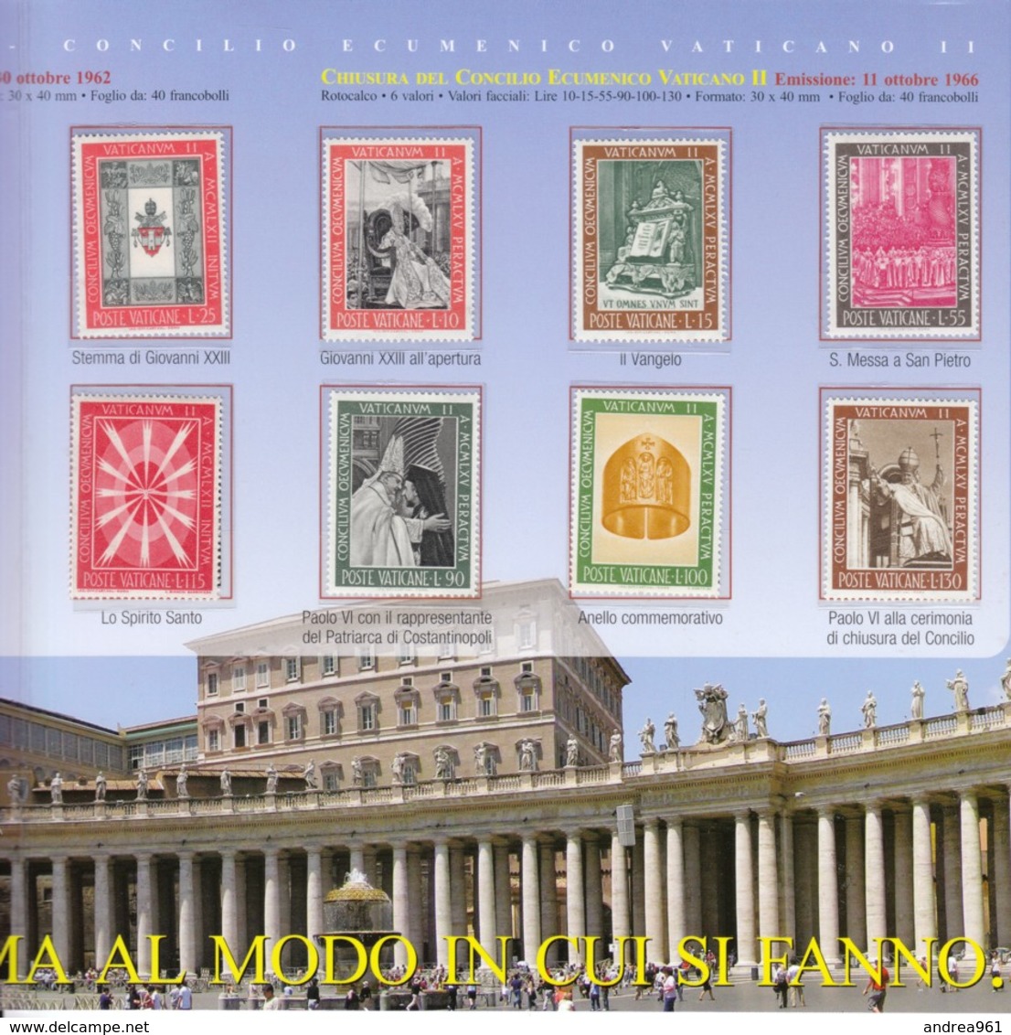 FOLDER - CONCILIO ECUMENICO VATICANO II - FDC