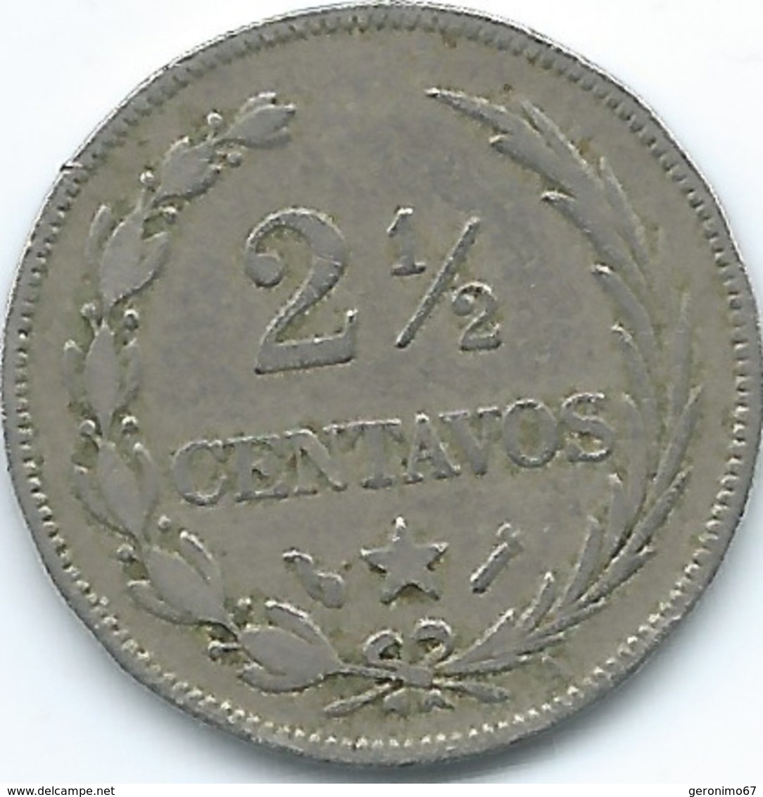 Dominican Republic - 1888 A - 2½ Centavos - KM7.3 - Dominicana