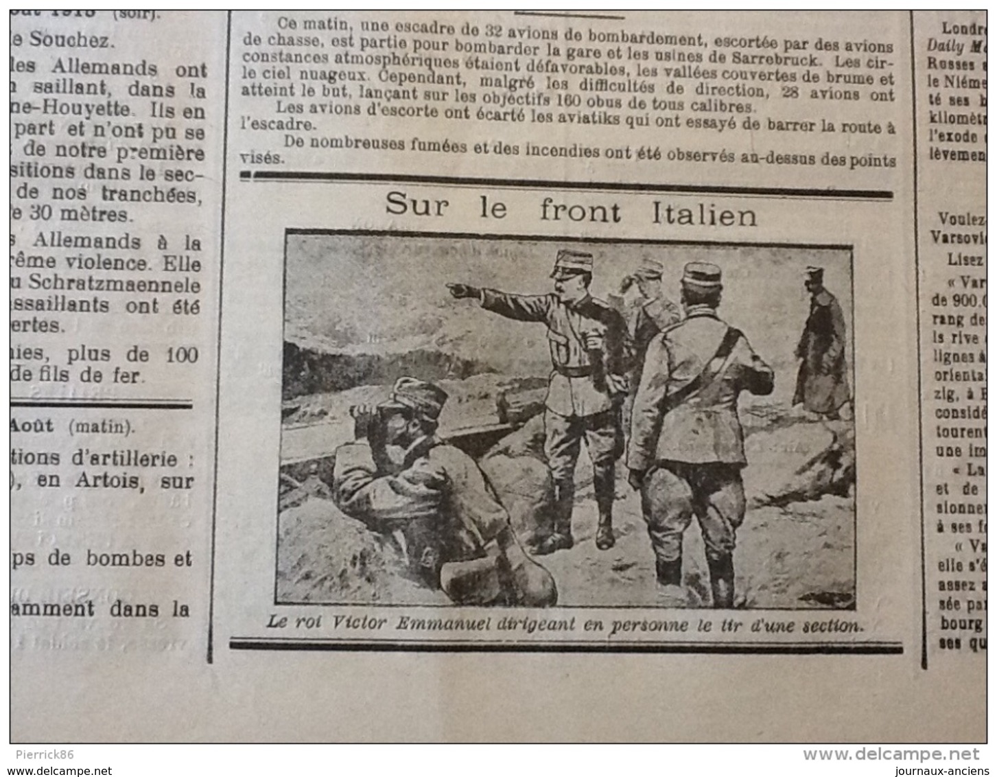 13 JOURNAUX DE AOÛT 1915 Guerre 14/18 LE MORVAN RÉPUBLICAIN / SAÔNE ET LOIRE  A VOIR