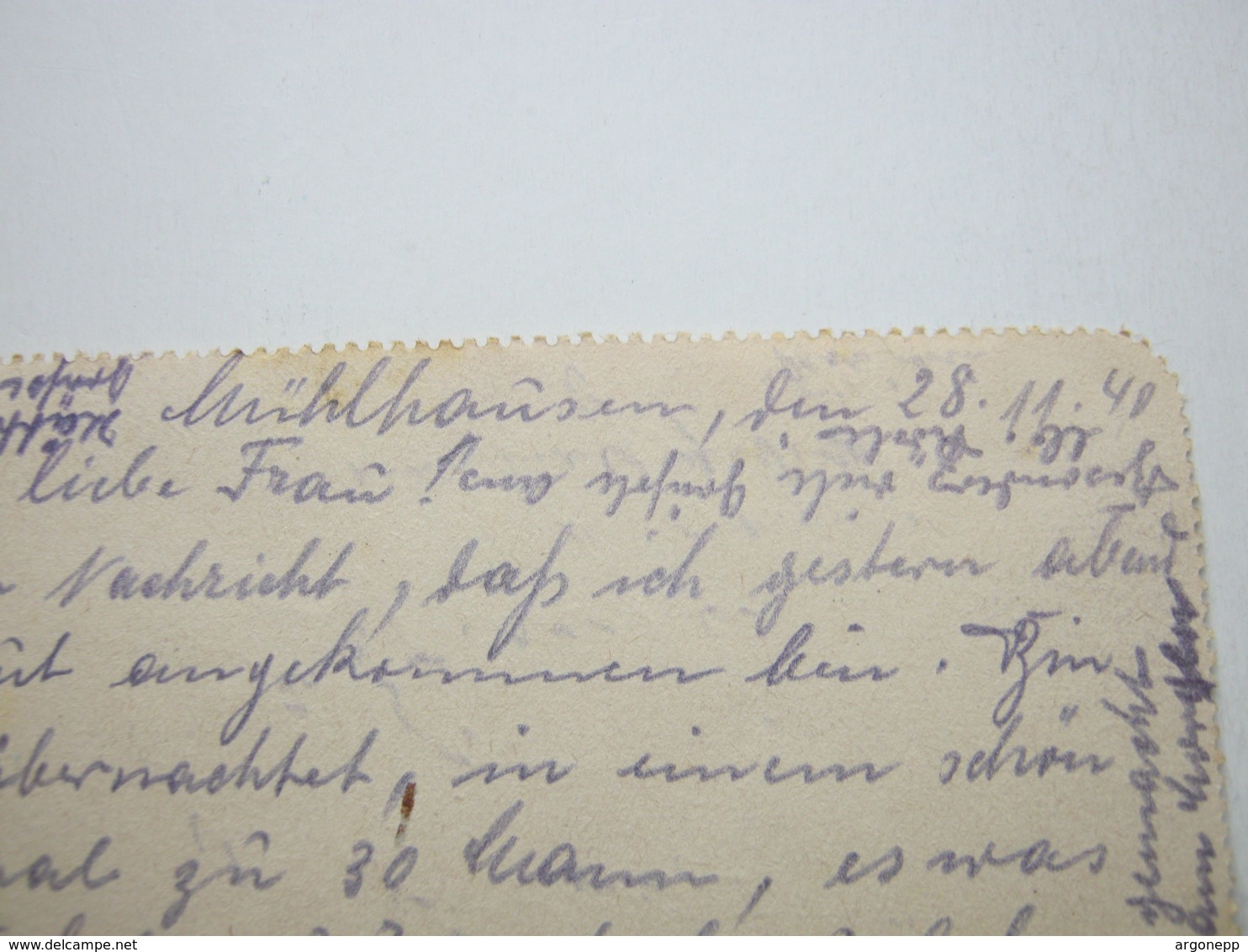 1940 ,  Mühlhausen,  Lettre    Militaire Allemagne - Autres & Non Classés