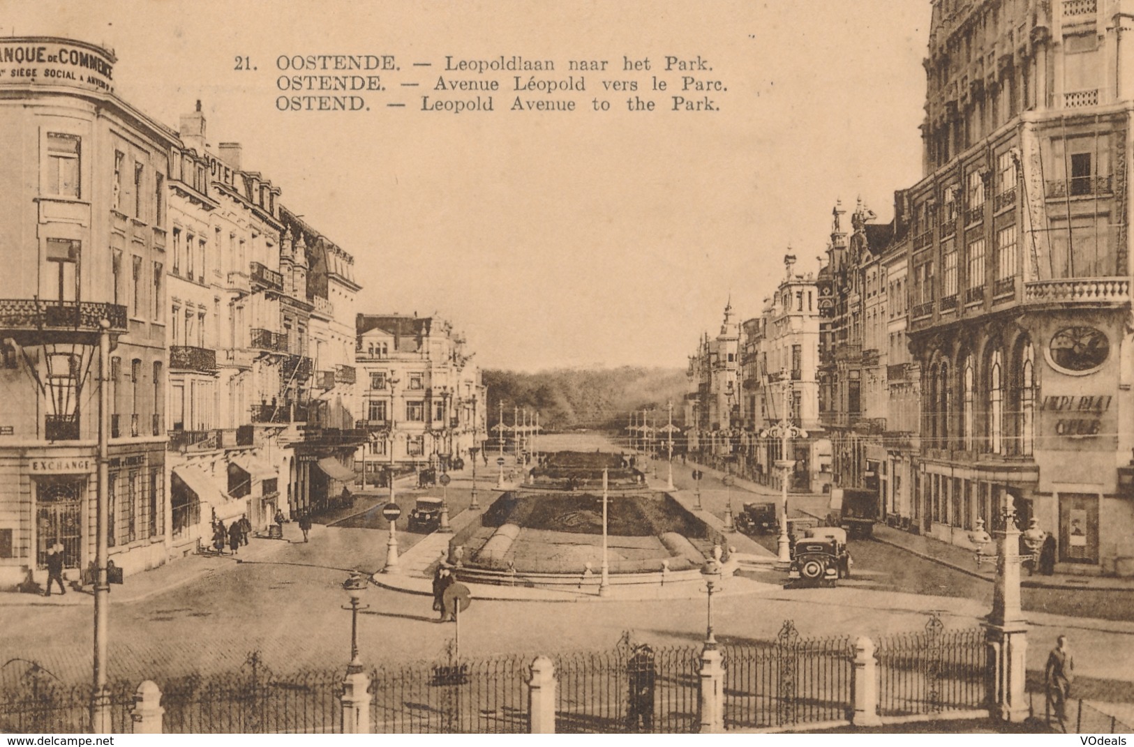CPA - Belgique - Oostende - Ostende - Avenue Léopold Vers Le Parc - Oostende