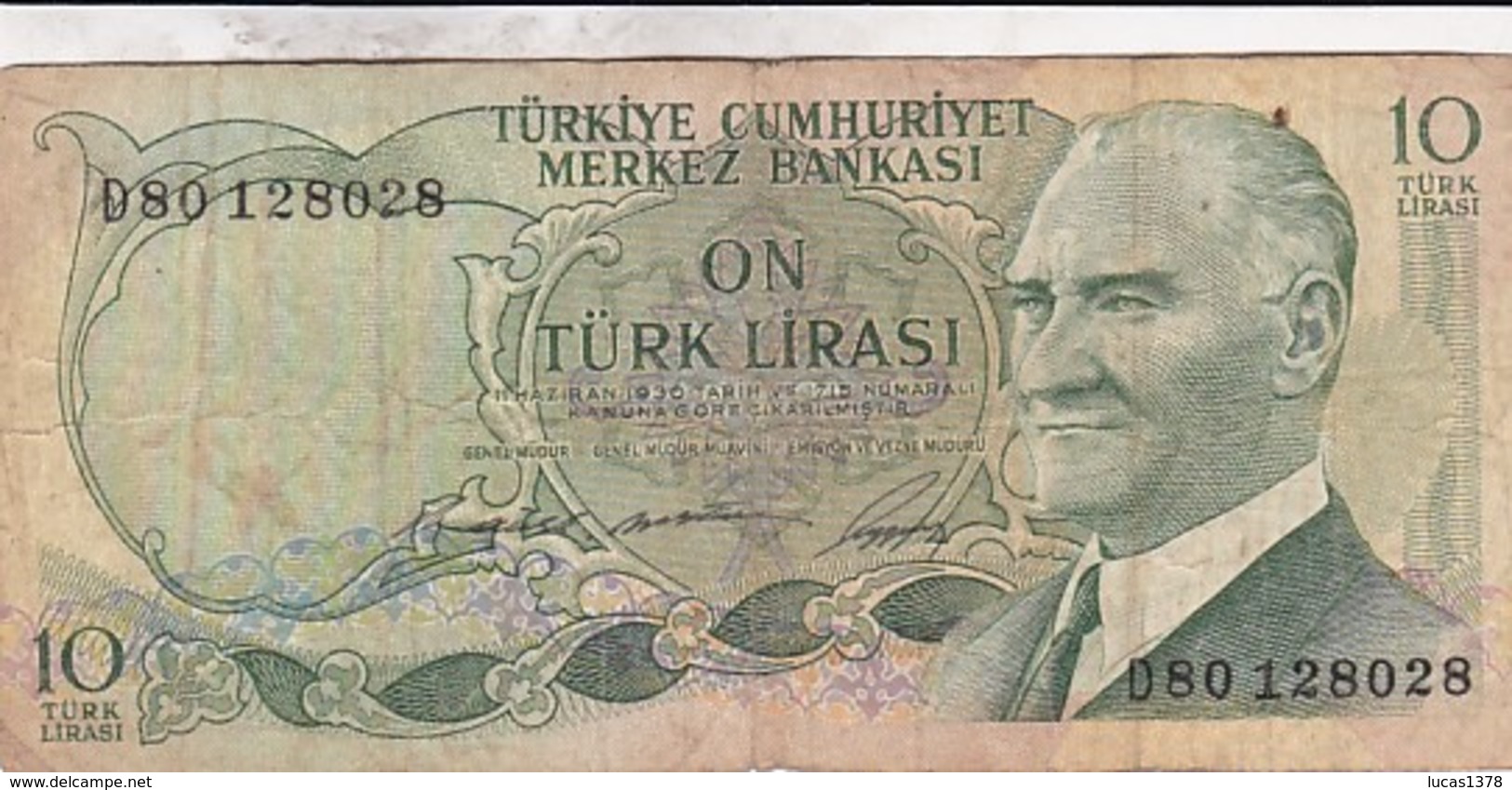 TURQUIE 10 Lirasi / Livres  , Loi De 1930 - Turquie