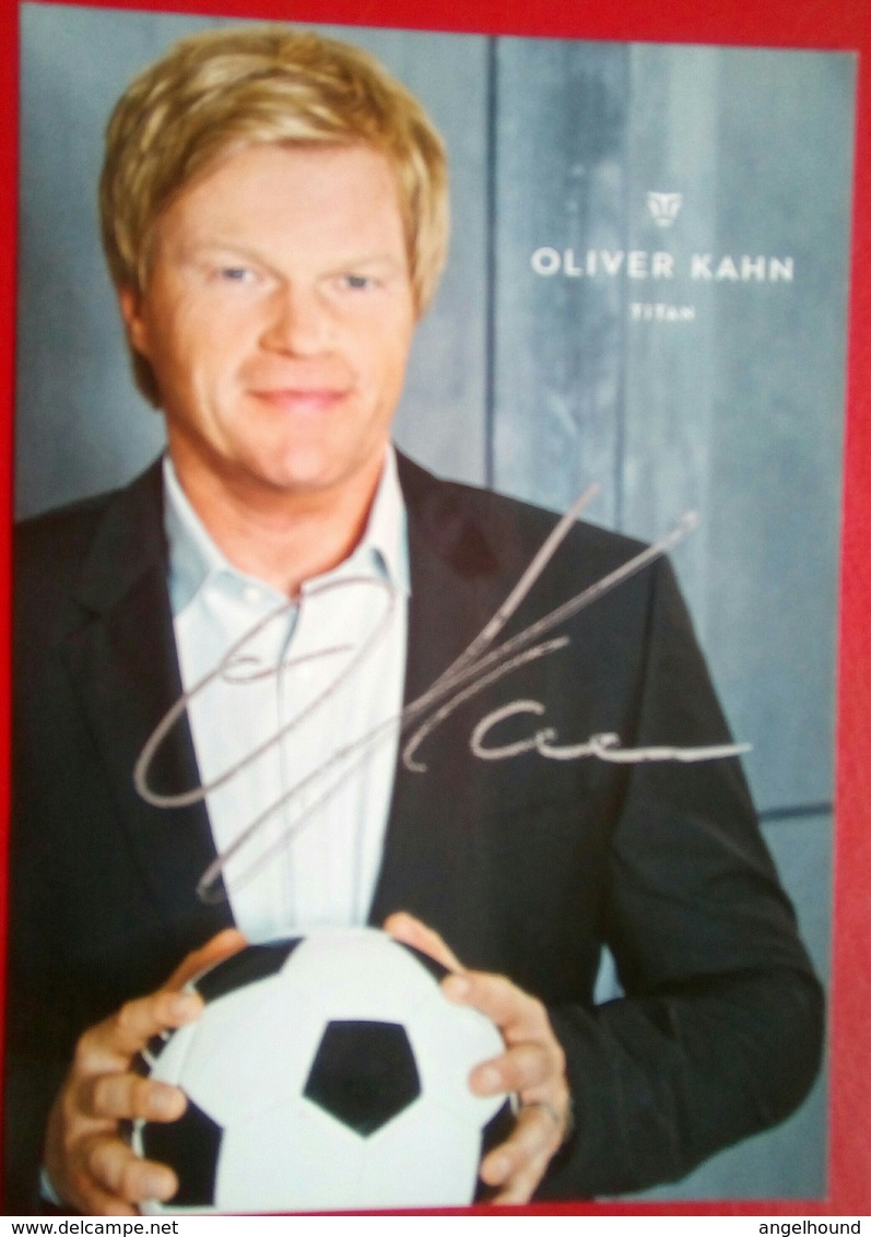 Oliver Kahn  (Germany)   Signed Card - Autographes