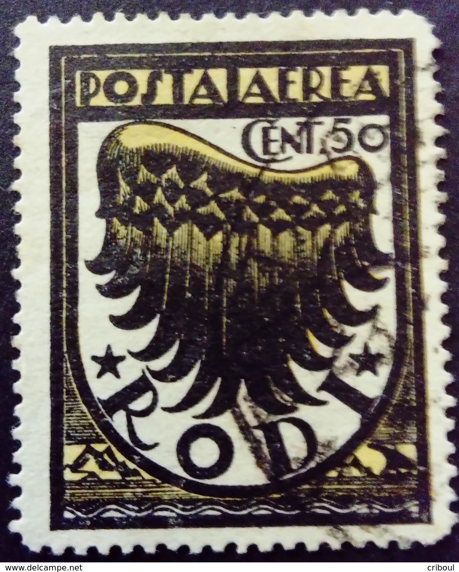 Egée Egeo Rhodes Rodi Bureau Italie Italy Italia 1933 Yvert PA1 O Used Usato - Egée (Rodi)