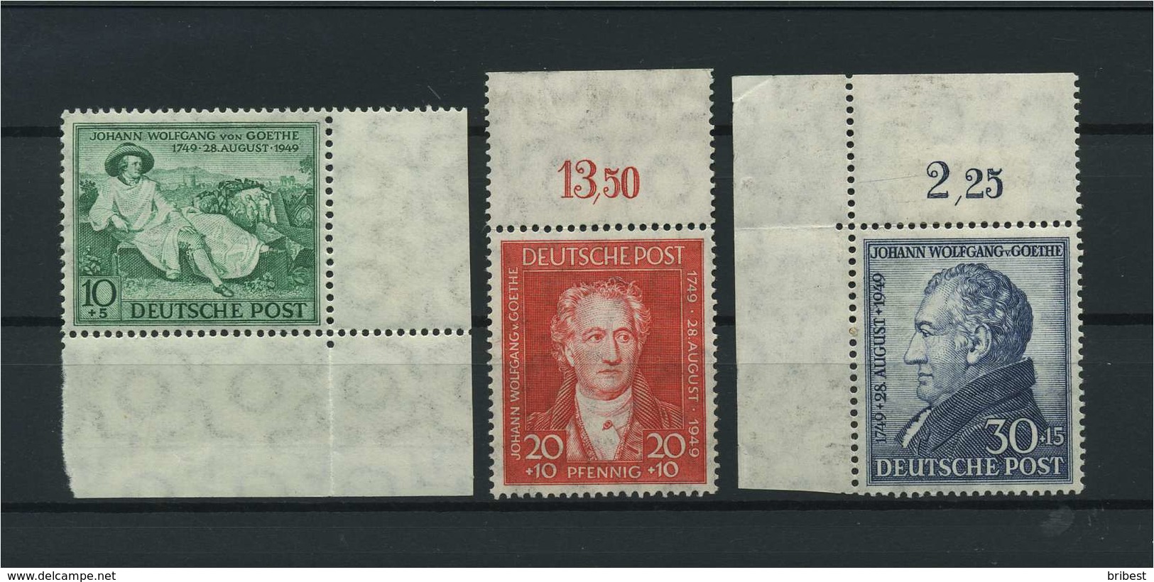BIZONE 1949 Nr 108-110 Postfrisch (115803) - Sonstige & Ohne Zuordnung