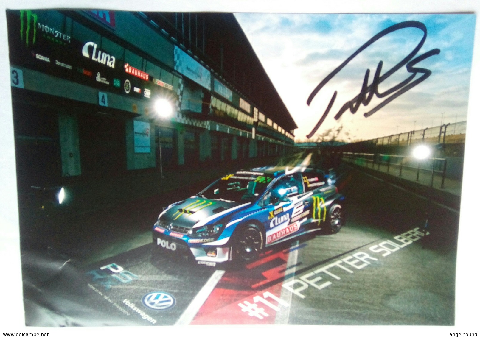 Peter Solberg (Sweden)   Very Large Signed Card - Autografi