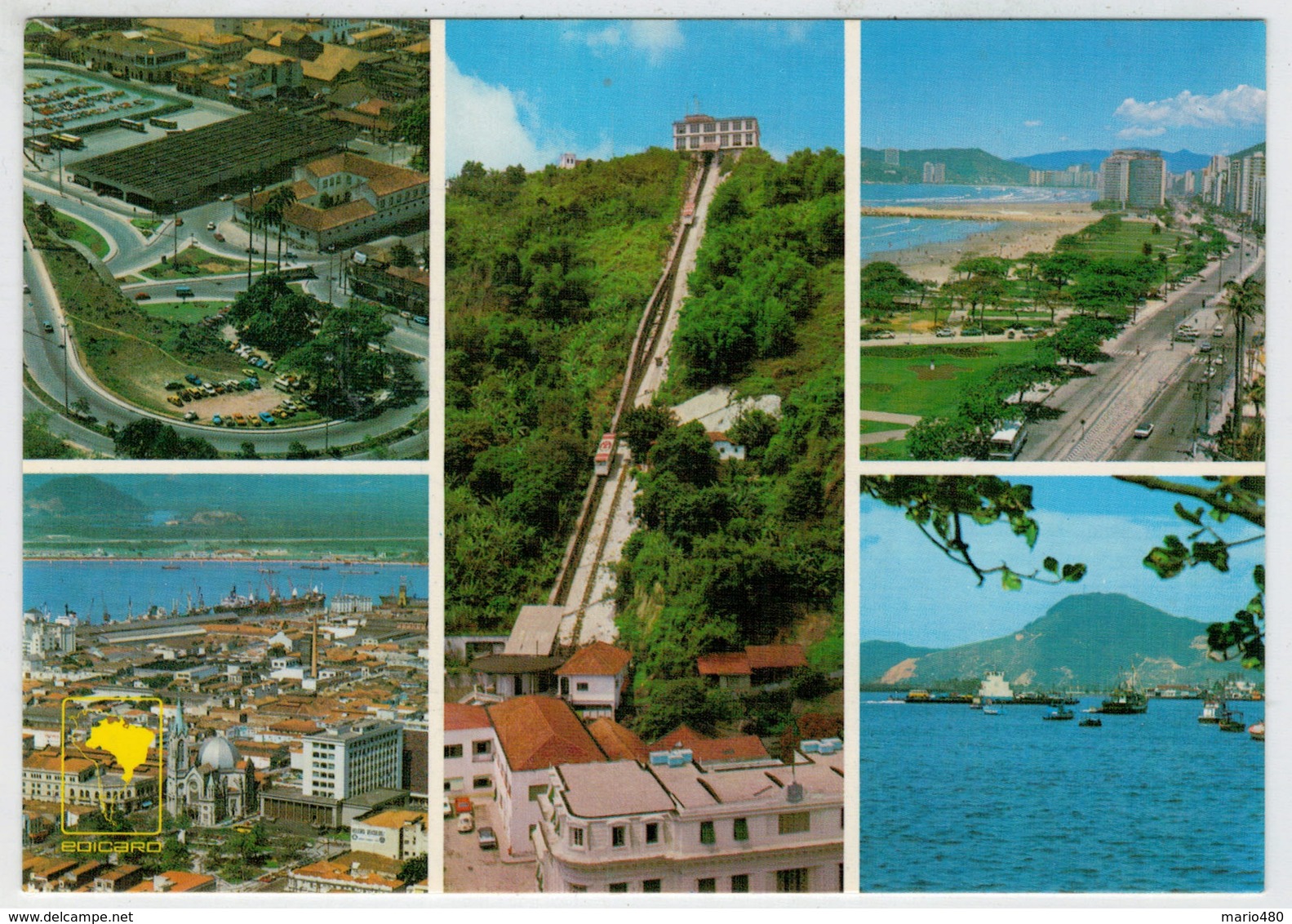 SANTOS   VEDUTE   BONDINHO  NO  MORRO  MONTE  SERRAT           (NUOVA) - Altri