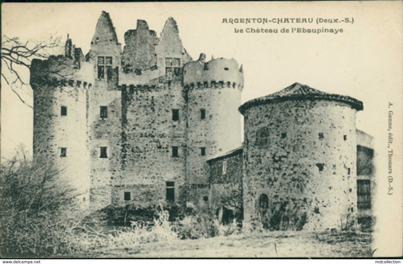 79 ARGENTON CHATEAU / Château L'Ebaupinaye / - Argenton Chateau