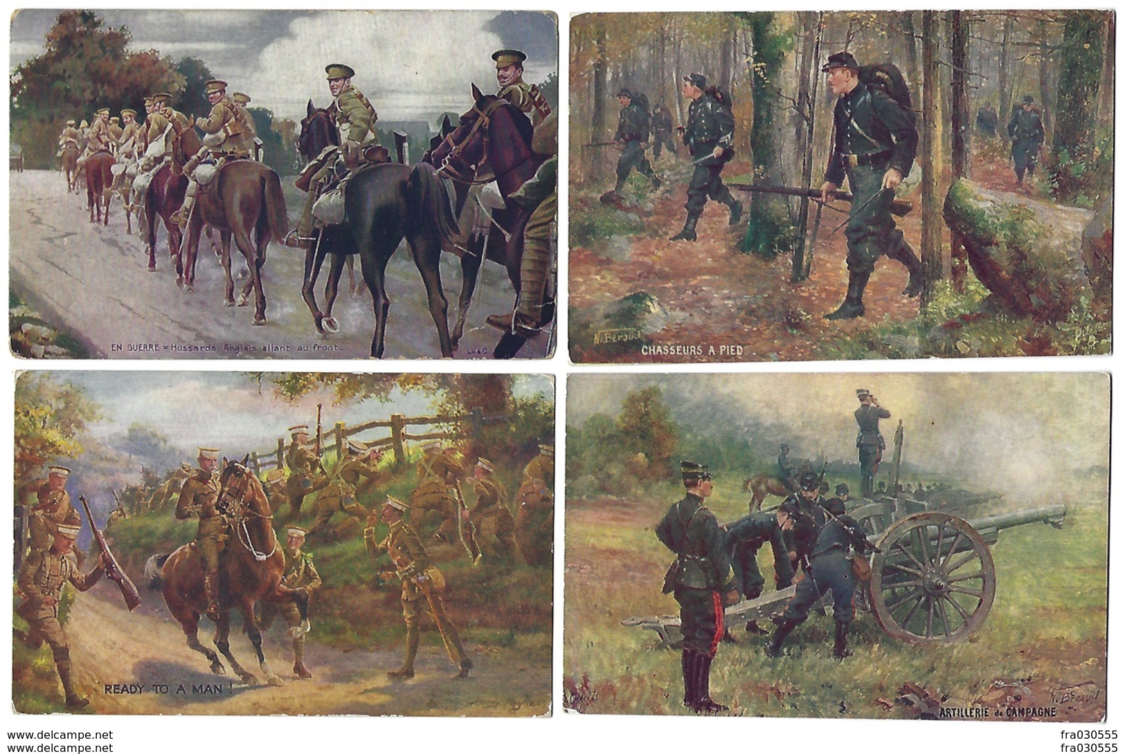 Guerre 1914-1918 - Joli Lot De 13 CPA - Soldats, Militaires - Personnages