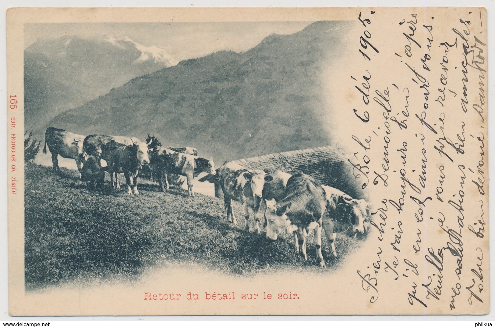 Retour Du Bétail Sur Le Soir - Gelaufen Von BOLE Nach LAUSANNE - Bôle