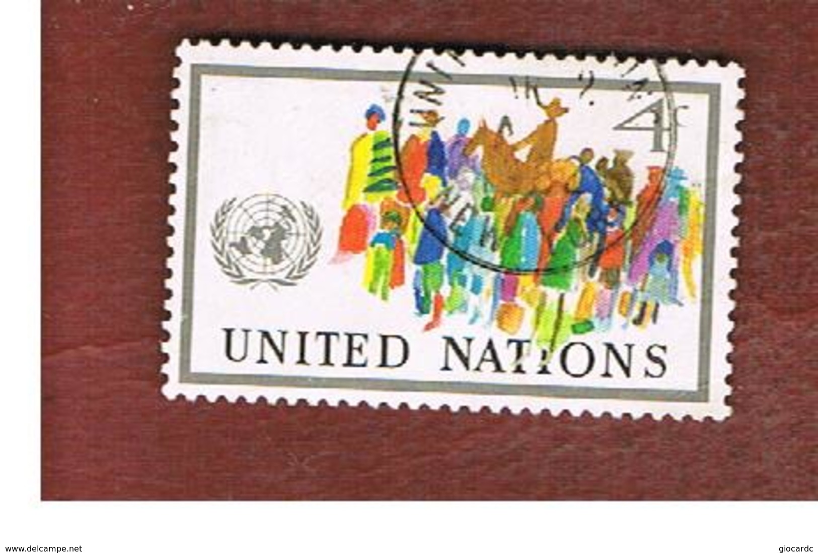 ONU (UNITED NATIONS) NEW YORK   - SG NY275   -  1976 GATHERING OF PEOPLES  - USED - Usati