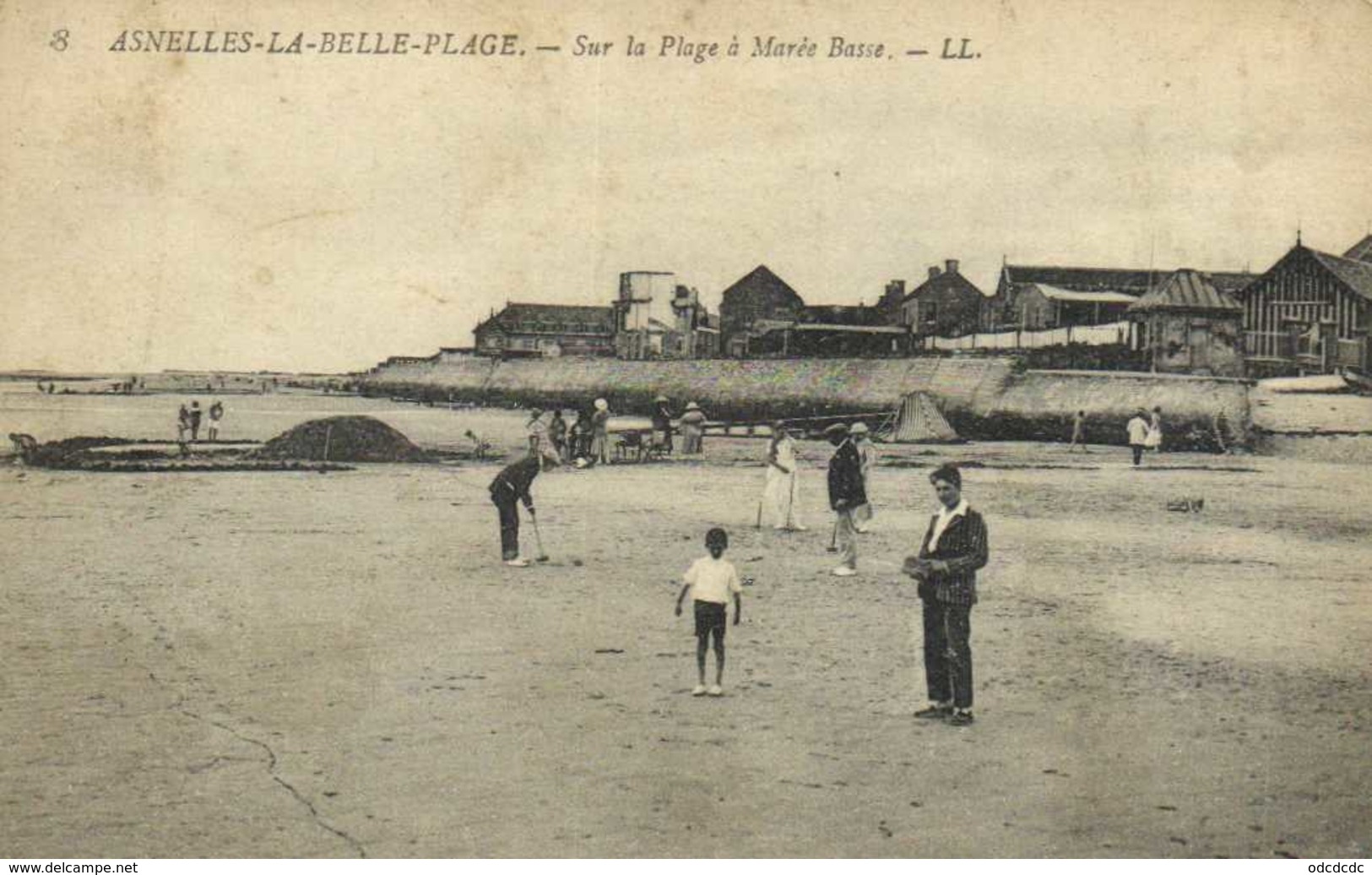 ASNELLES LA BELLE PLAGE  Sur La Plage à Marée Basse RV - Autres & Non Classés