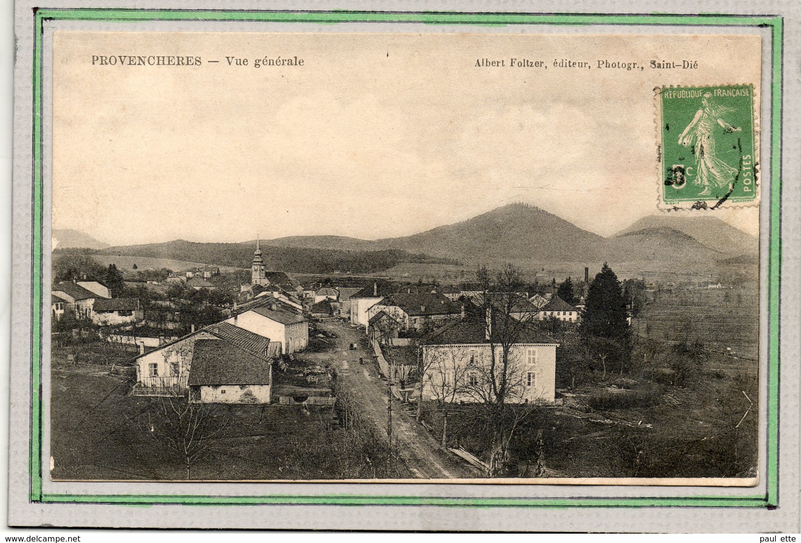 CPA - PROVENCHERES (88) - Aspect De L'entrée Du Bourg Dans Les Années 20 - Provencheres Sur Fave