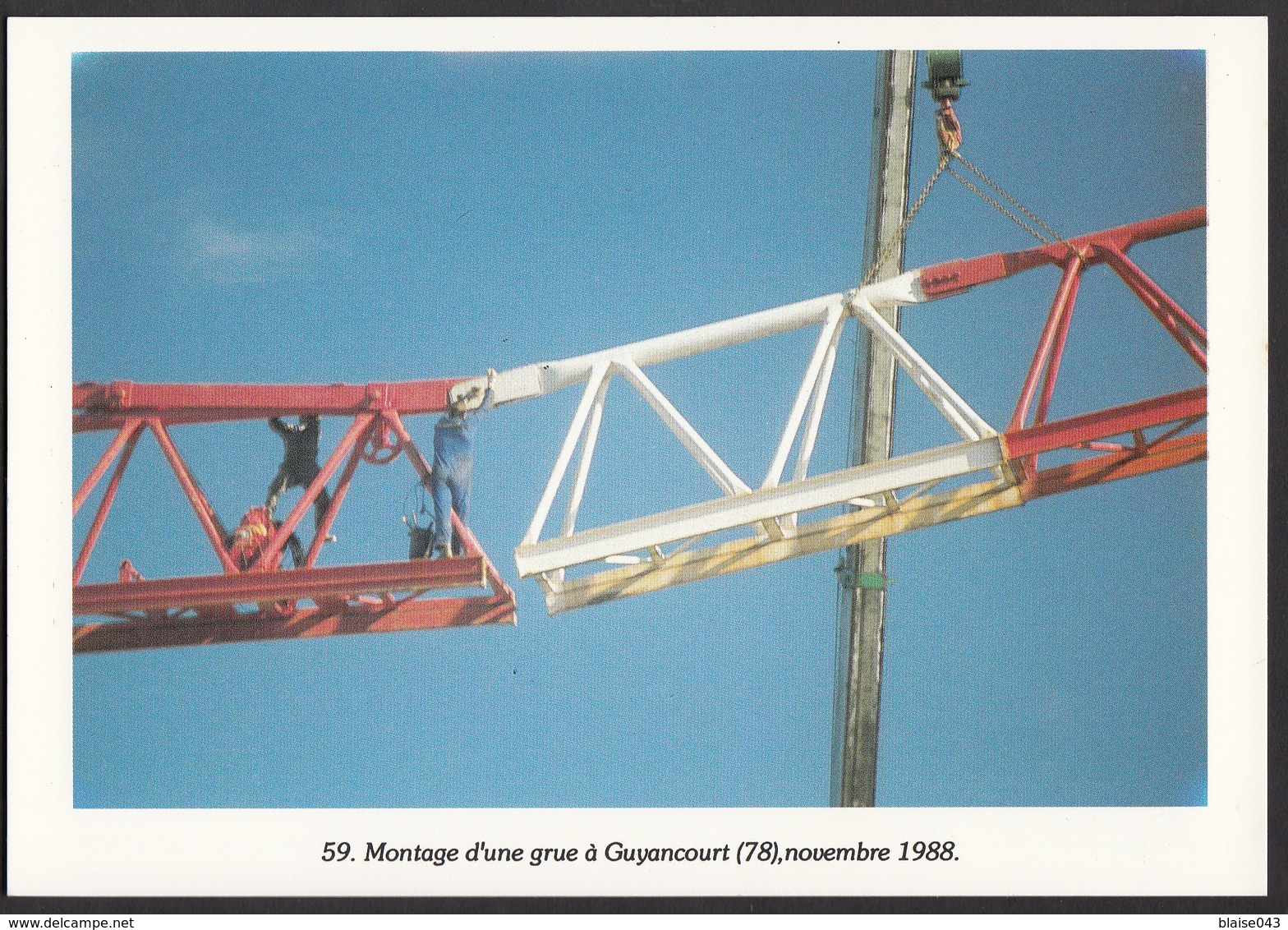 78 - GUYANCOURT - Montage D'une Grue - 1988 - Guyancourt