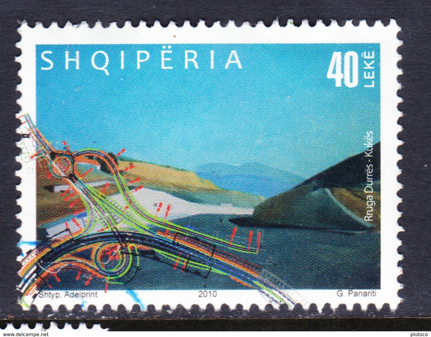 ALBANIA, USED STAMP, OBLITERÉ, SELLO USADO. - Albania