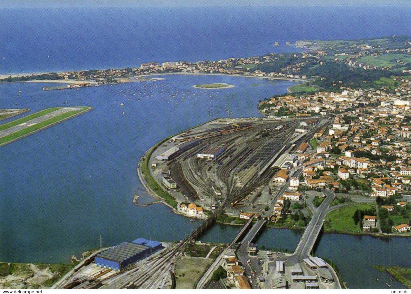 IRUB  Puntes Internacionales Al Fondo Hendaya Vue Aérienne Colorisée RV - Guipúzcoa (San Sebastián)