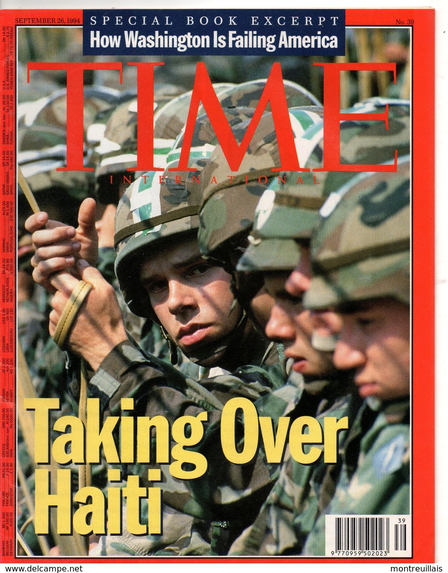 TIME International, 56 Pages,spécial Book Excerpt How Washington Is Failing America, Taking Over HAITI, - Autres & Non Classés