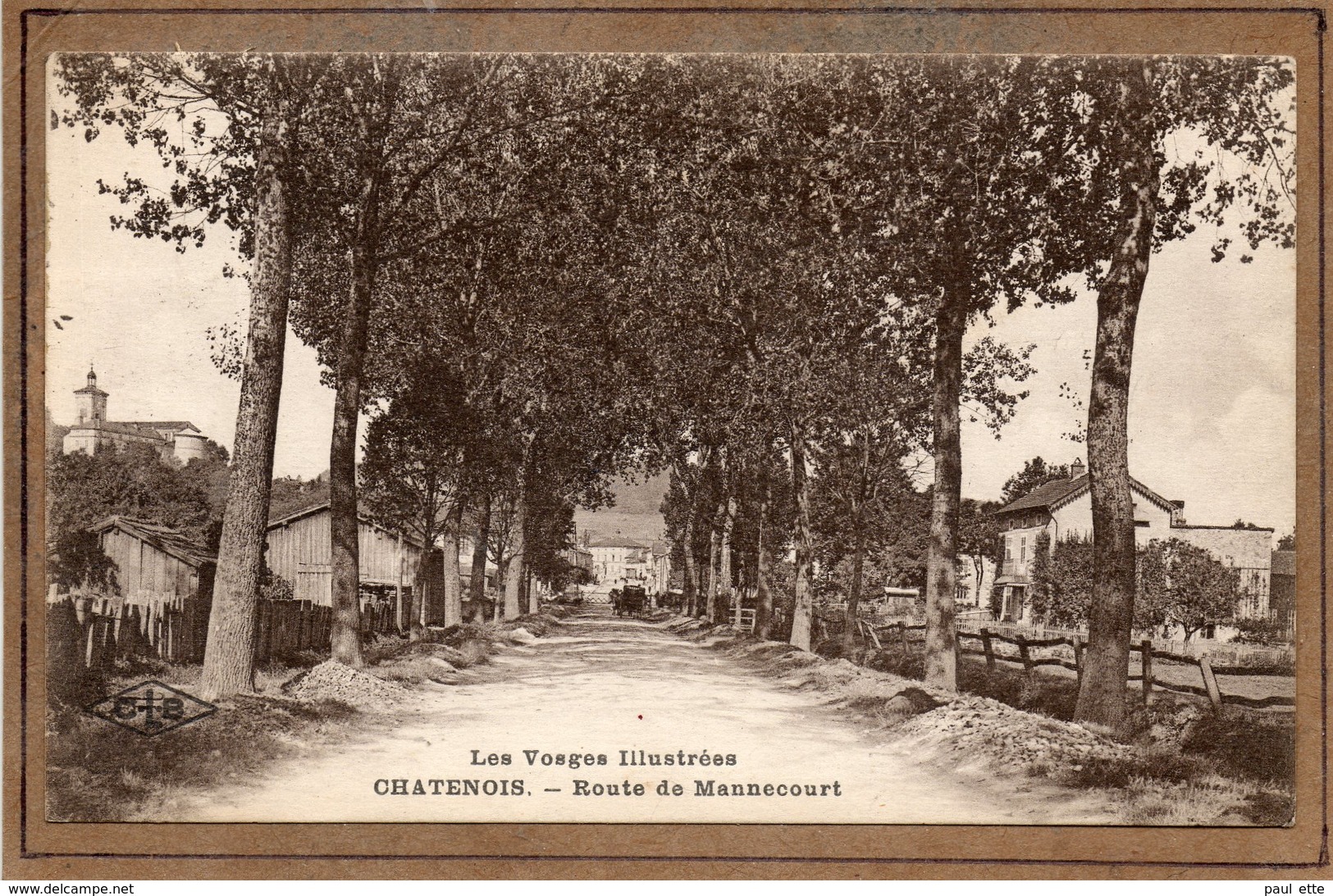 CPA - CHATENOIS (88) - Aspect De L'entrée Du Bourg Par La Route De Mannecourt En 1928 - Chatenois