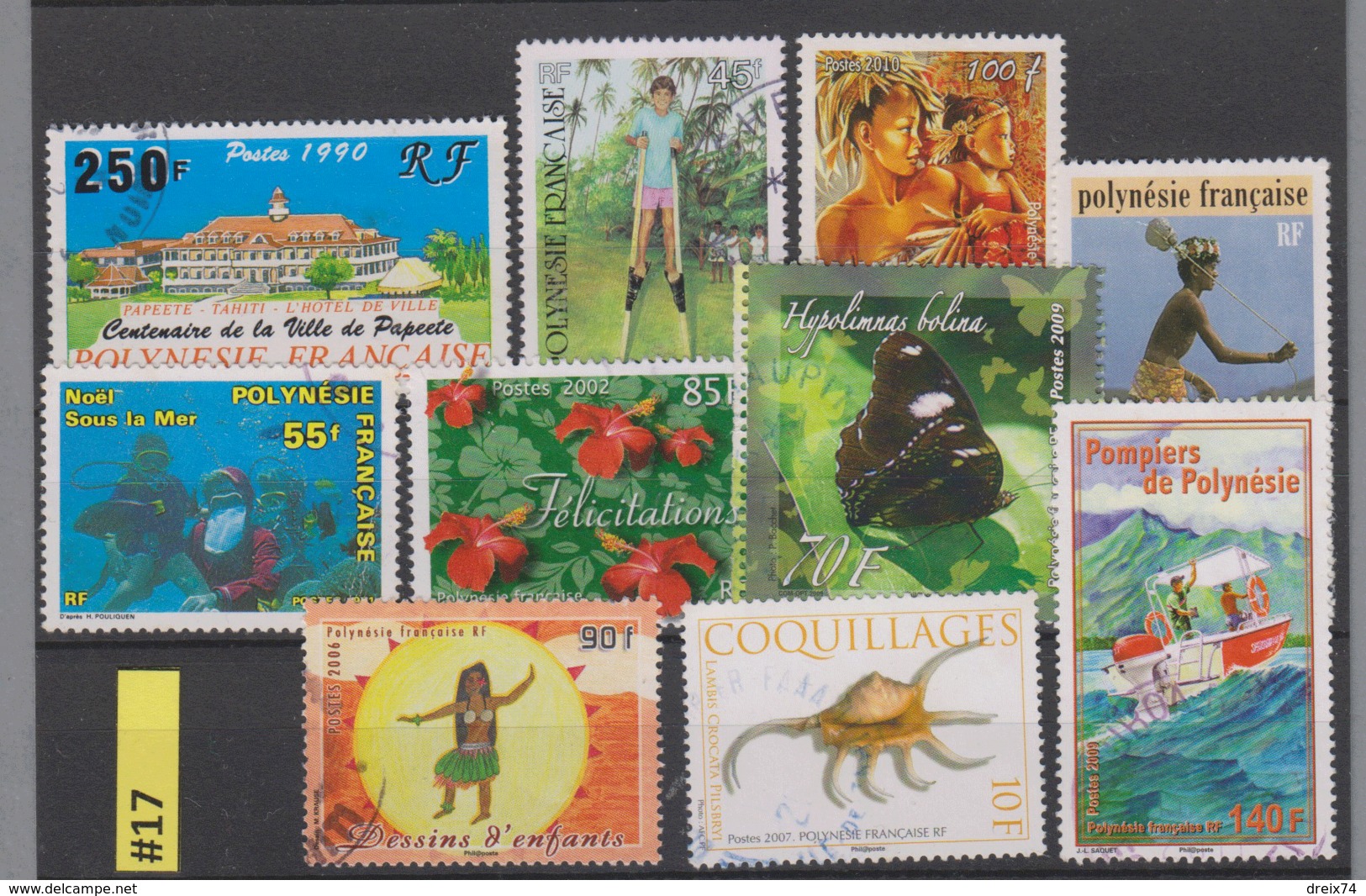 #17 POLYNESIE FRANCAISE - Timbres Oblitérés Années Diverses - Autres & Non Classés