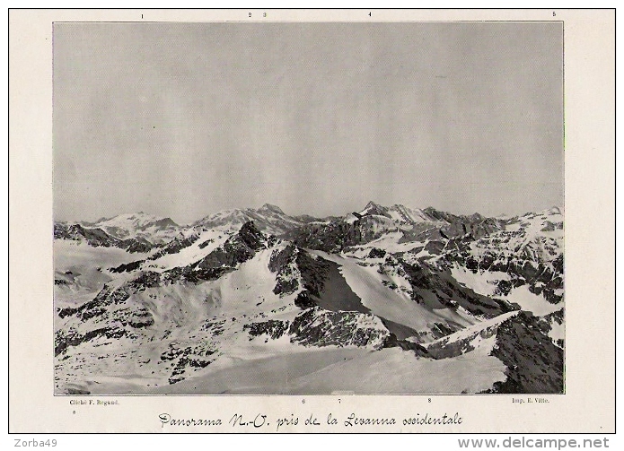 Panorama Nord Ouest Prisd De La Levanna Occidentale   1905 - Non Classés