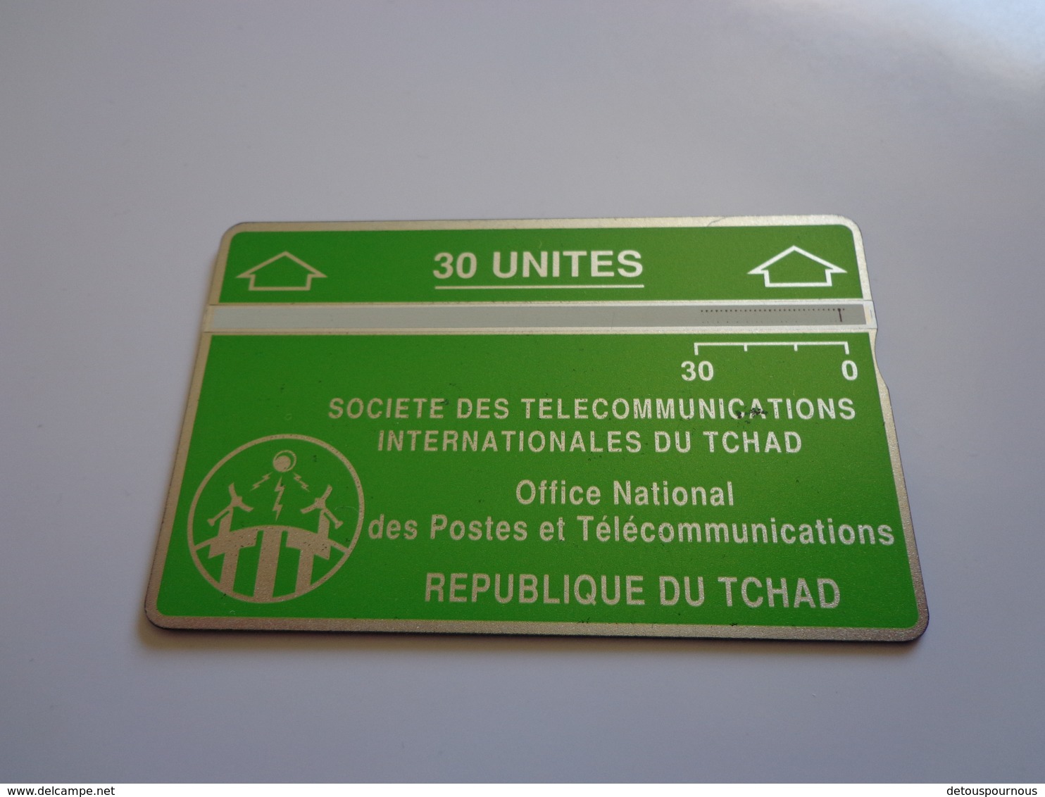 TELECARTE TCHAD 30 UNITES N° 305D34911 UTILISE - Tchad