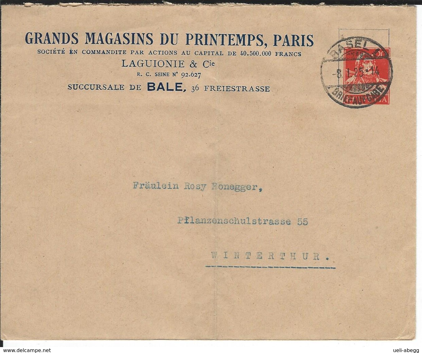 Privatganzsache PBU 042 Grands Magasins Du Printemps - Entiers Postaux