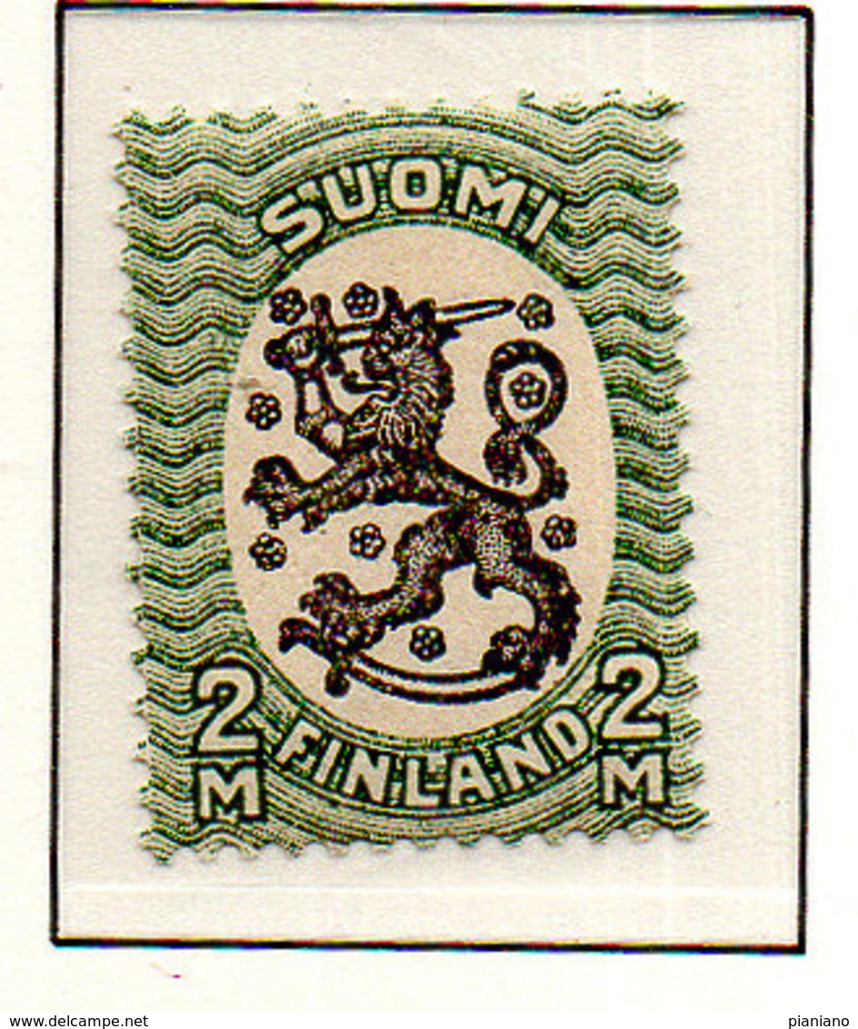 PIA - FINLANDIA - 1918-21  : Uso Corrente - Stemma  (Yv 78) - Unused Stamps