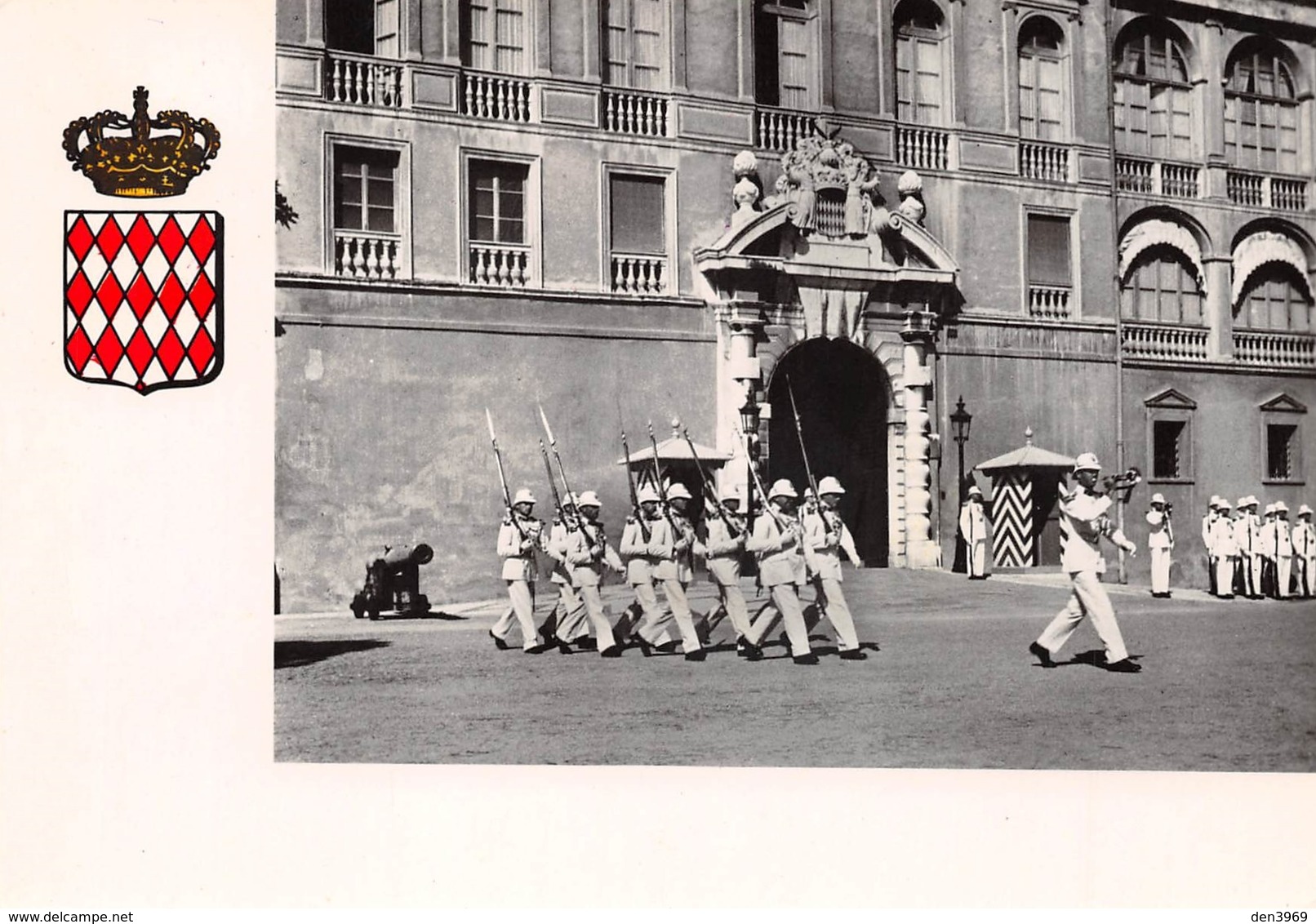 Principauté De MONACO - La Relève De La Garde Devant L'Entrée Du Palais - Blason - Palacio Del Príncipe