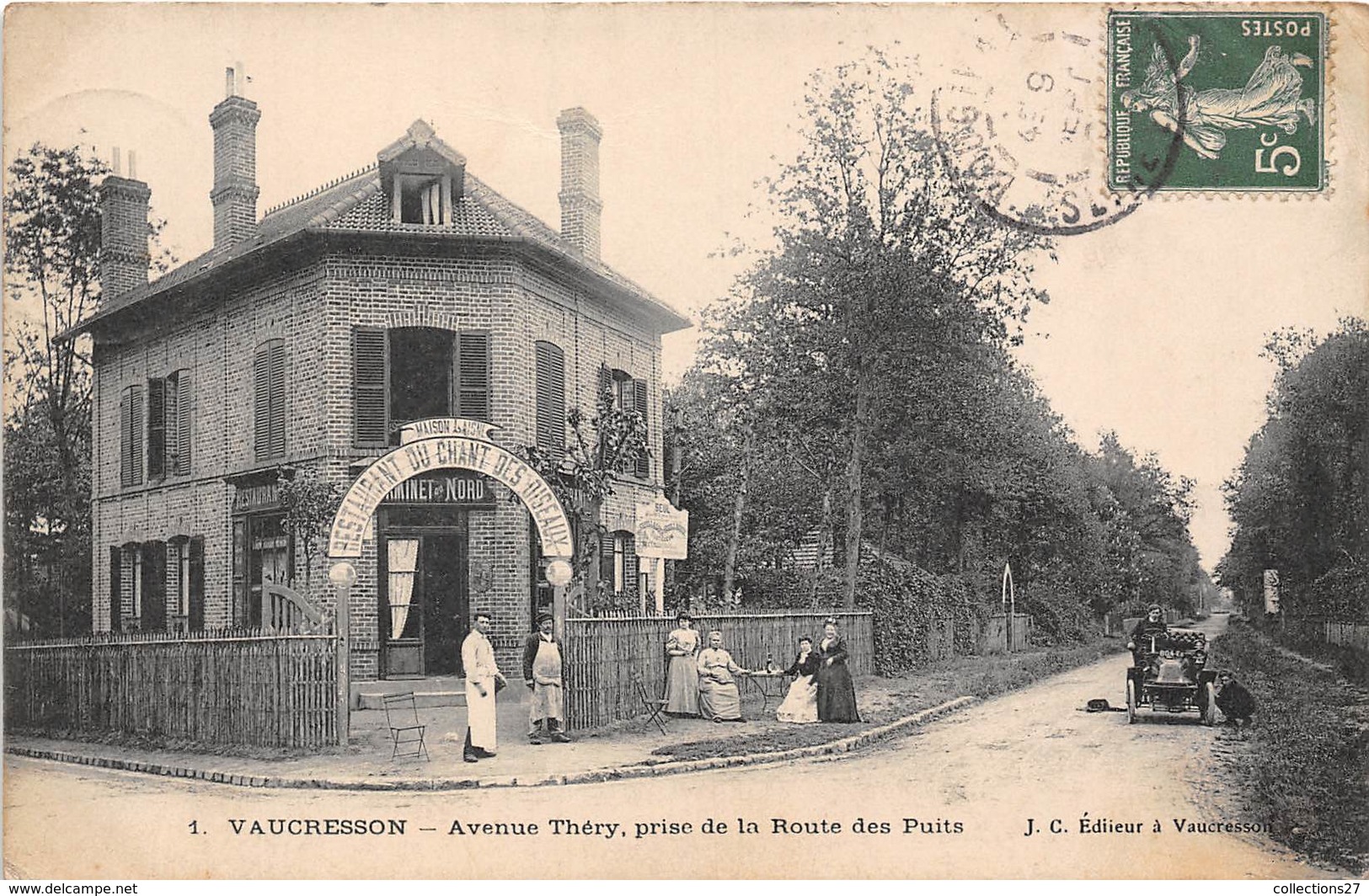 92-VAUCRESSON- AVENUE THERY, PRISE DE LA ROUTE DES PUITS - Vaucresson