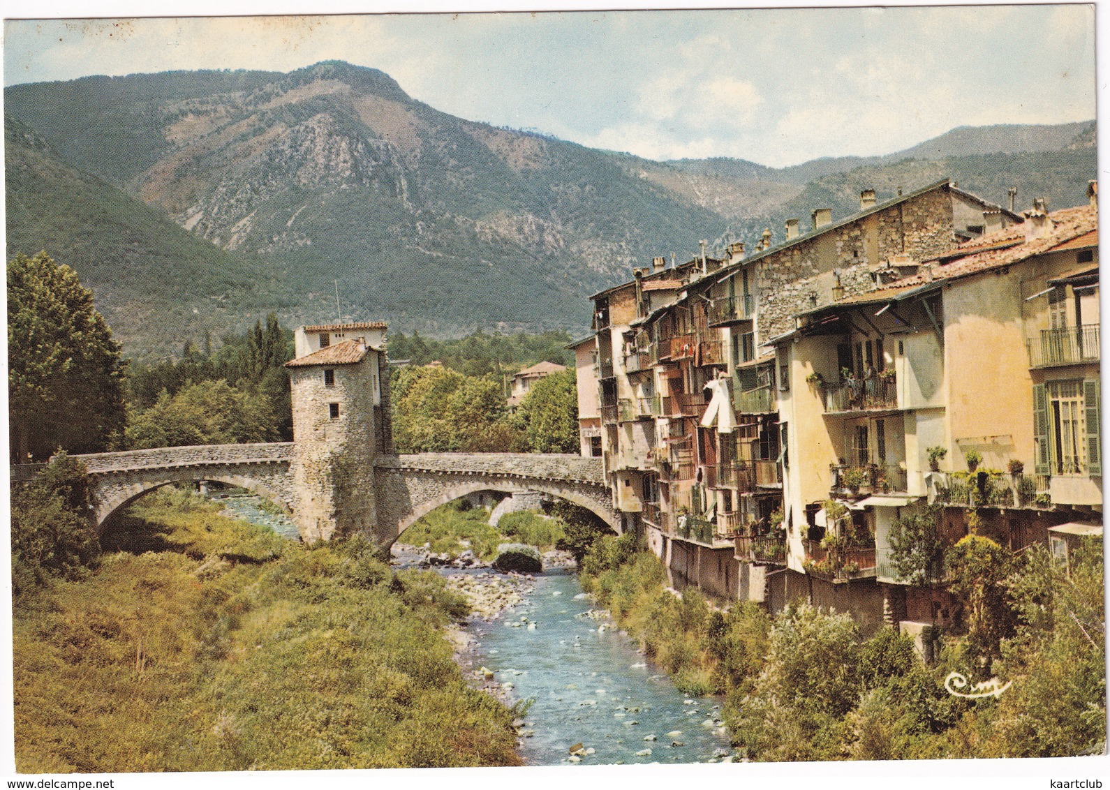 Sospel - Vieilles Maisons Bordées Par La Bévéra Qu'enjambe Le Vieux Pont  - (06 - Alpes-Mar.) - Sospel