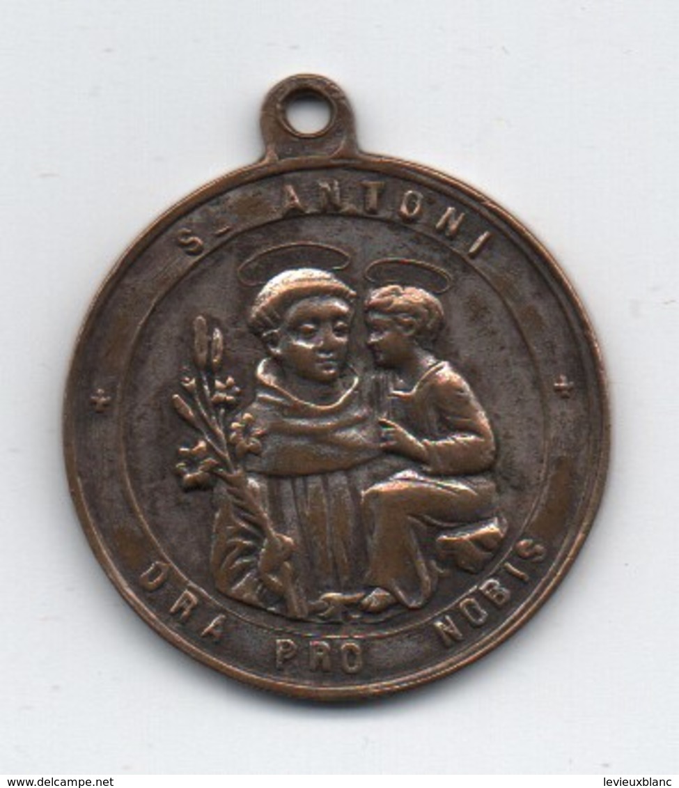Médaille De Chaînette /San ANTONI/ LEO XIII/ 21 Mai 1892 ? / Fin XIX éme Siécle      CAN780 - Godsdienst & Esoterisme