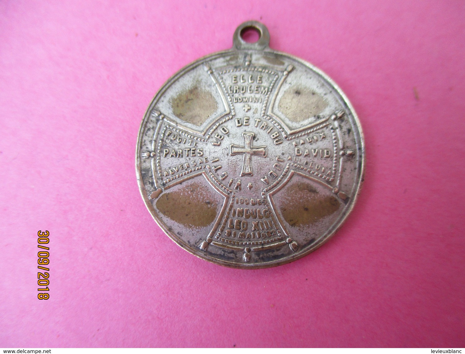 Médaille De Chaînette /San ANTONI/ LEO XIII/ 21 Mai 1892 ? / Fin XIX éme Siécle      CAN780 - Godsdienst & Esoterisme