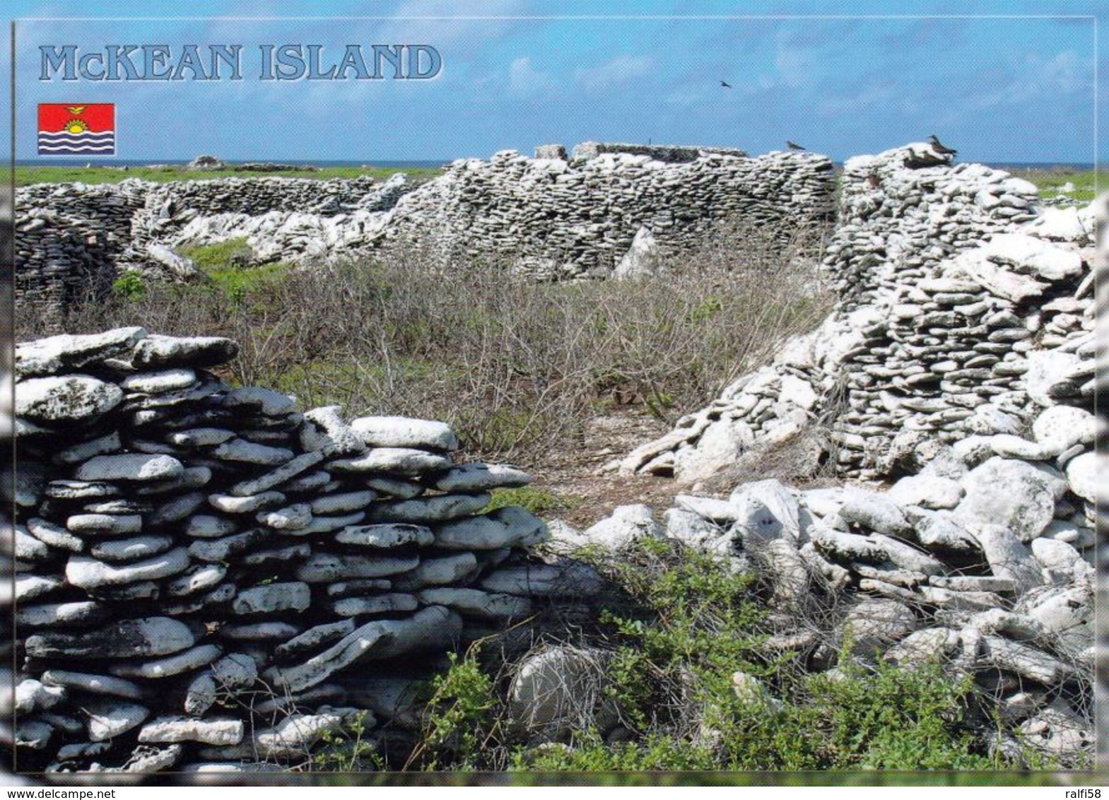 1 AK Kiribati * McKean Island - Ruines Of Guano Miners Houses - Die Insel Gehört Zur Gruppe Der Phoenix-Inseln * - Kiribati