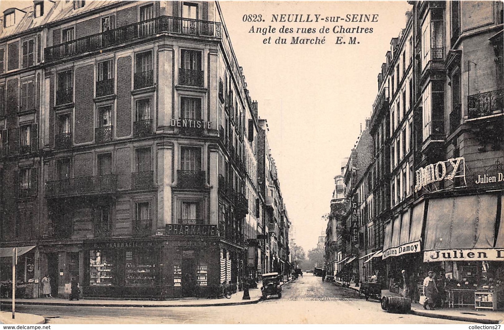 92-NEUILLY-SUR-SEINE-ANGLE DES RUES DE CHATRES ET DU MARCHE - Neuilly Sur Seine
