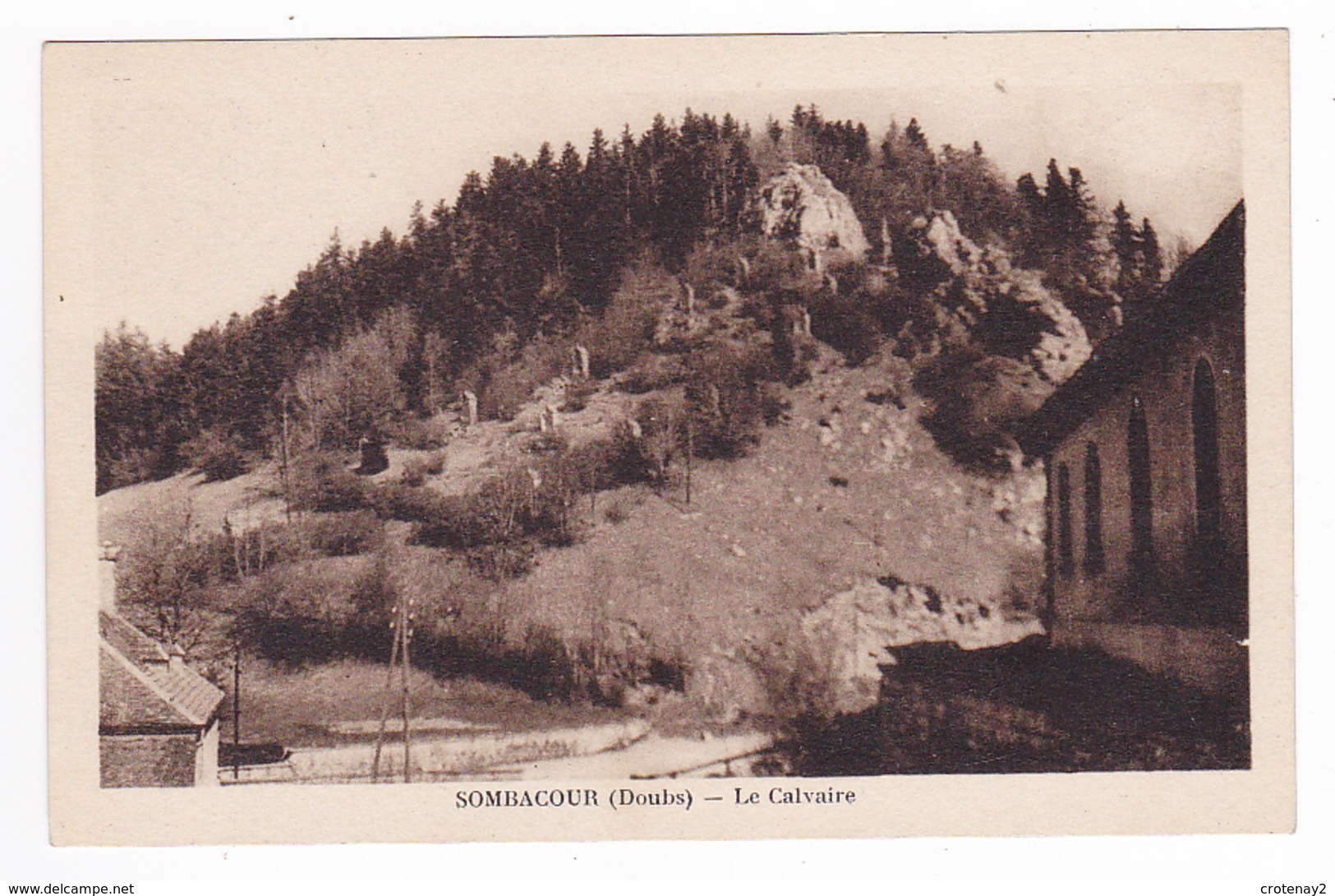 25 Sombacour Vers Pontarlier Le Calvaire écrite De Sartrouville En 1951 éditions C. Lardier Besançon VOIR DOS - Pontarlier