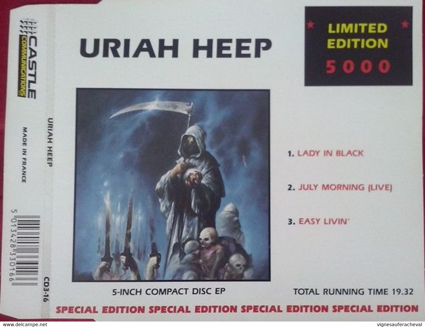 Uriah Heep- Lady In Black (3 Tracks Cdsingle/limited Edition) - Hard Rock & Metal