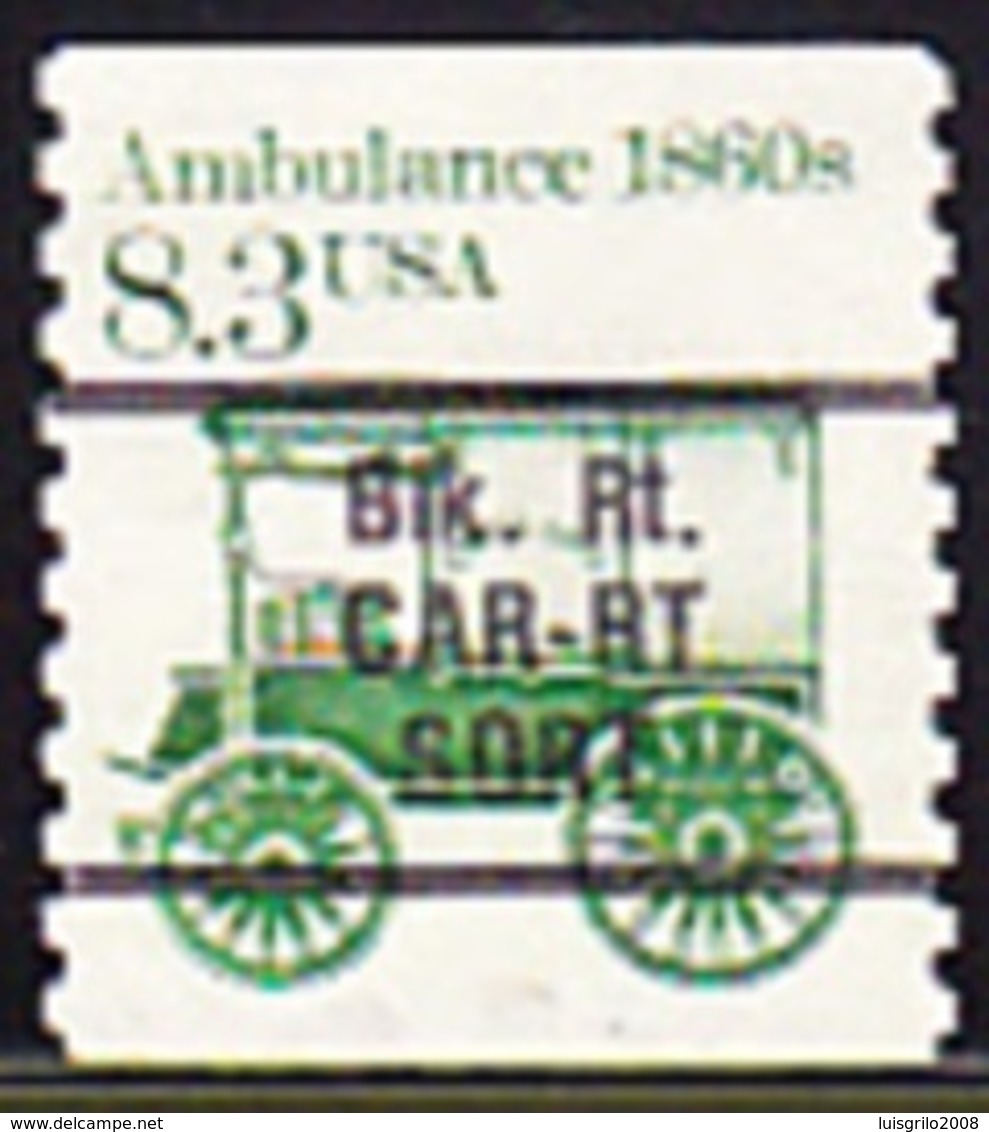 USA Precancel - BLK. RT. CAR-RT SORT - Precancels