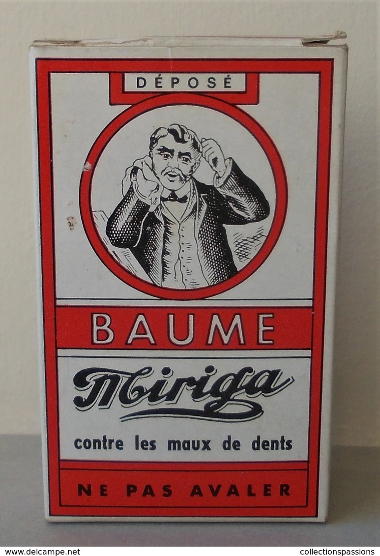 - Ancienne Boite En Carton. Baume Miriga. Contre Les Maux De Dents. Boite Complète - Objet De Collection - Pharmacie - - Matériel Médical & Dentaire