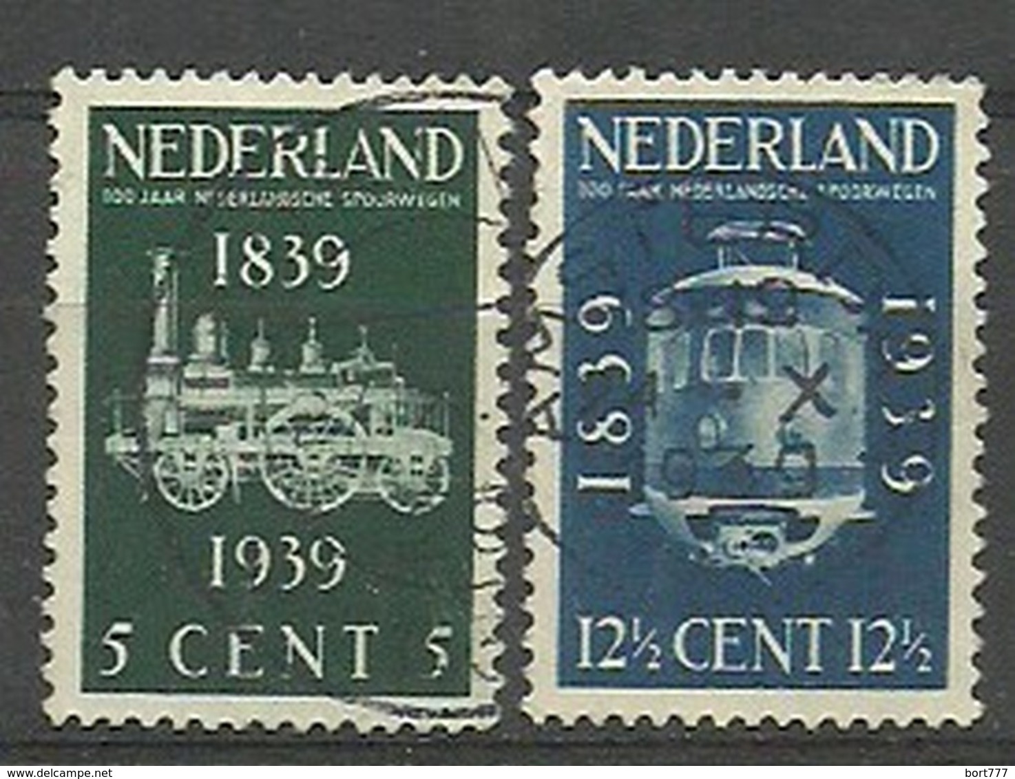 Netherlands 1939 Year, Used Stamps, Set, Mi.# 334-35 - Used Stamps