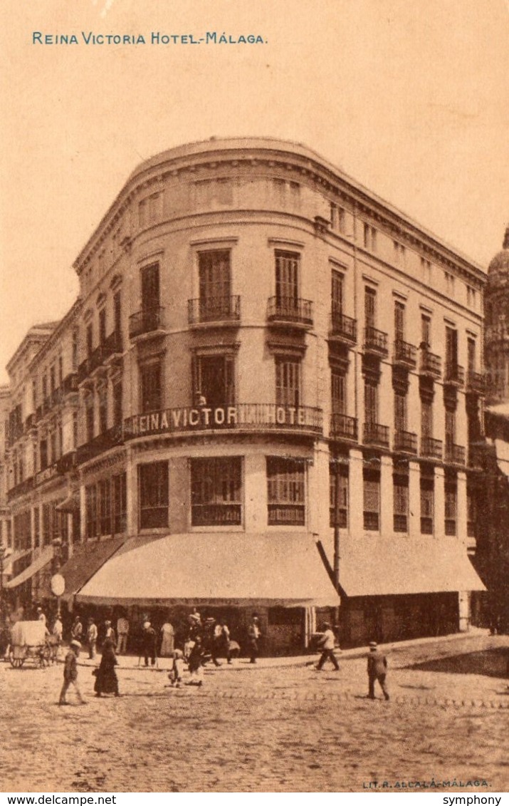 Espagne. CPA. MALAGA.   Reina Victoria Hotel. - Málaga