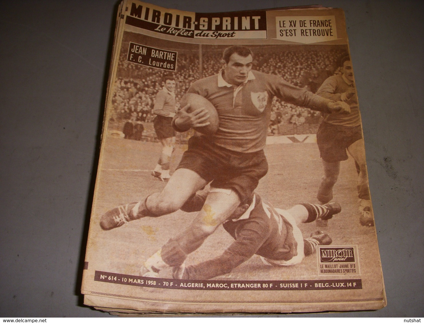 MIROIR SPRINT 614 10.03.1958 RUGBY FRANCE AUSTRALIE FOOT SETE MONACO - Sport