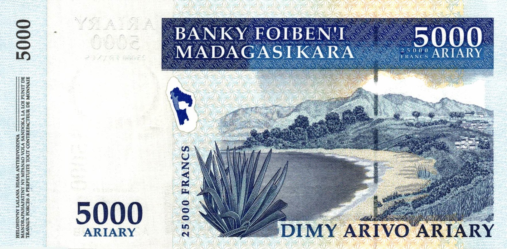 6050 -2019     BILLET BANQUE     MADAGASCAR - Madagascar