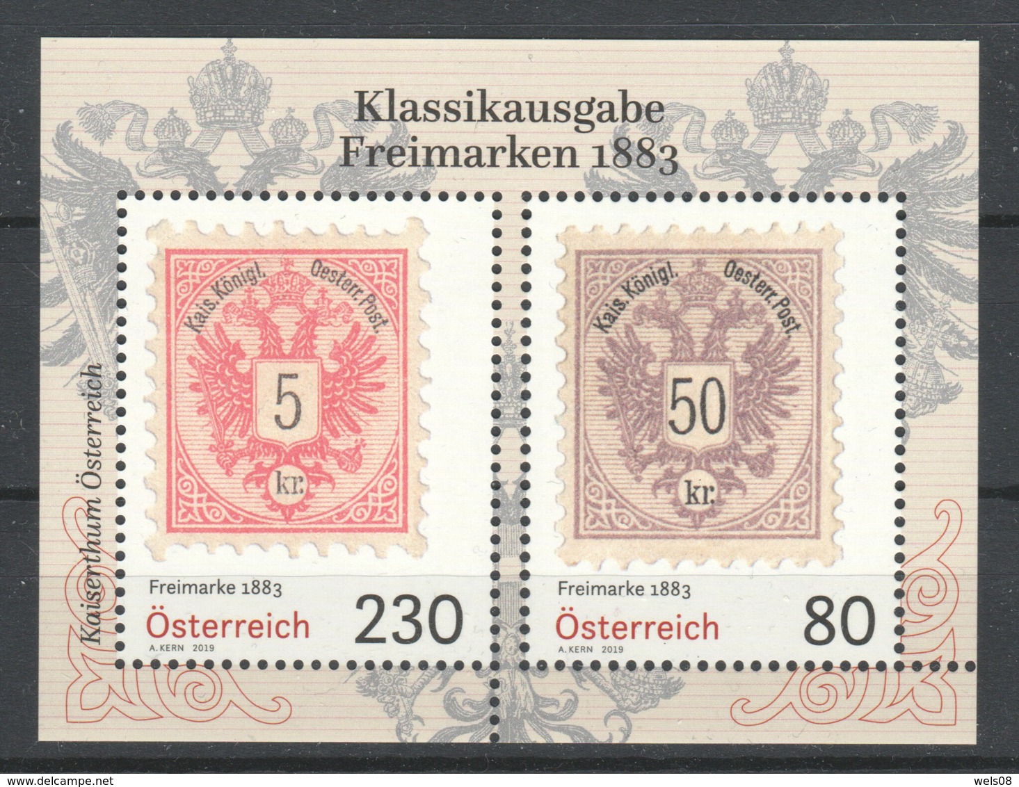 Österreich:  Block "Freimarken 1883" Postfrisch (s.Foto) - Ungebraucht