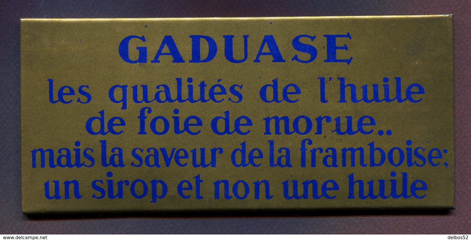 GLACOÏDE De PHARMACIE : " GADUASE - HUILE DE FOIE DE MORUE " - Autres & Non Classés