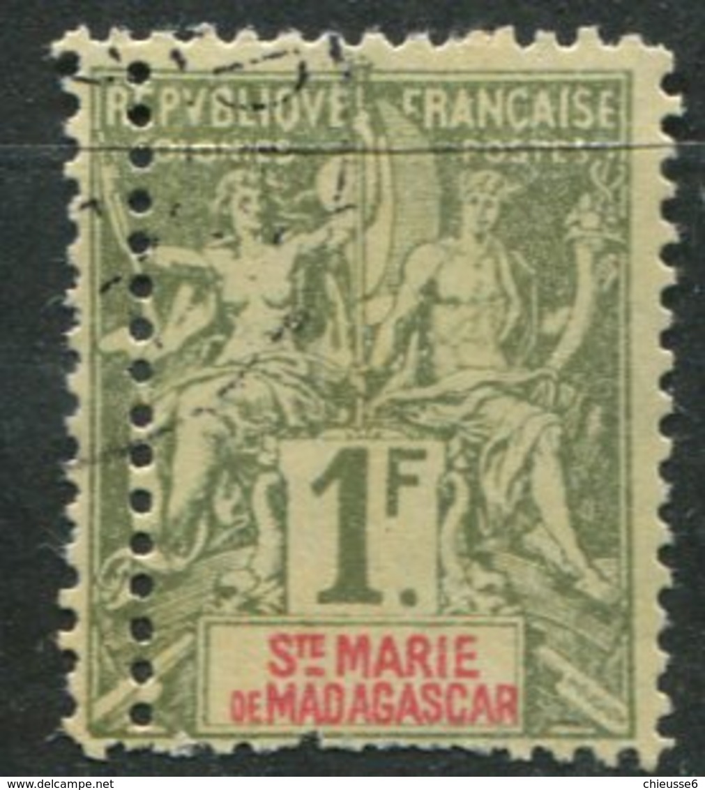 Ste Marie De Madagascar   Ob N° 13 Variété De Piquage - Usati