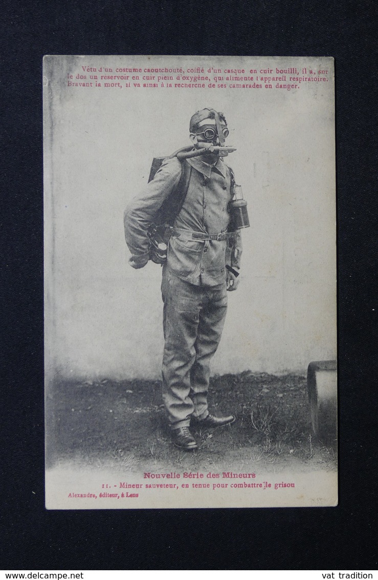 MÉTIERS - Carte Postale - Mineur Sauveteur En Tenue Pour Combattre Le Grisou - L 28714 - Mines