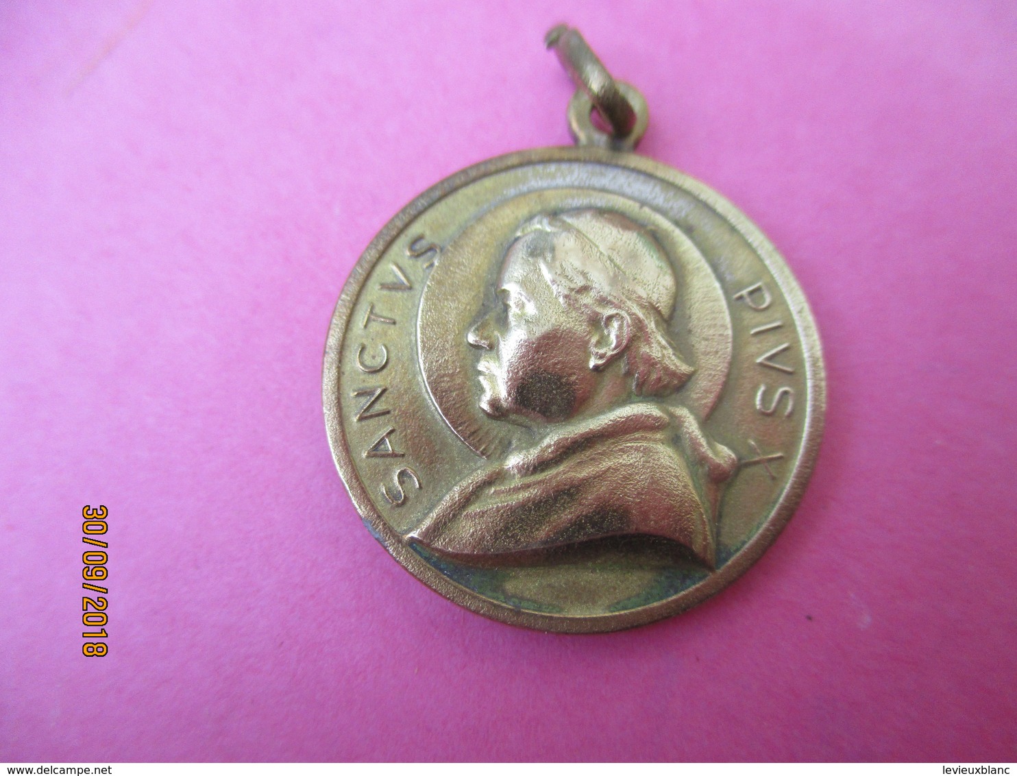 Médaille De Chaînette /SANCTUS PIUS X / Ego Sum Immaculata Conceptio / 1954   CAN786 - Religion & Esotérisme