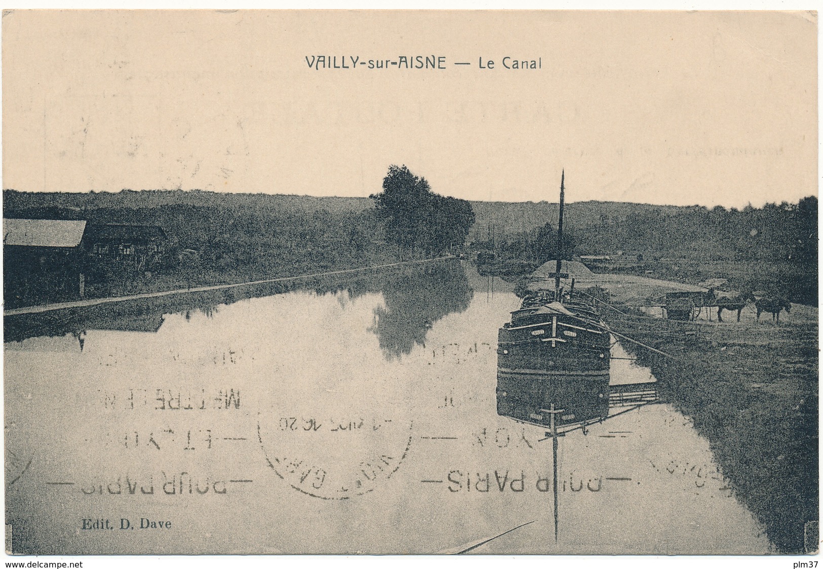 D02 - VAILLY SUR AISNE - Le Canal, Péniche - Altri & Non Classificati