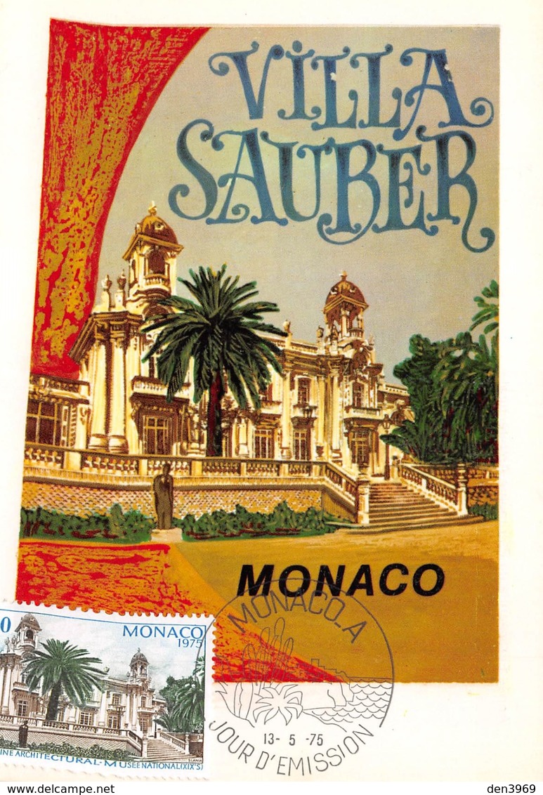 MONACO - Villa Sauber - Philatélie Cachet + Timbre - Other & Unclassified