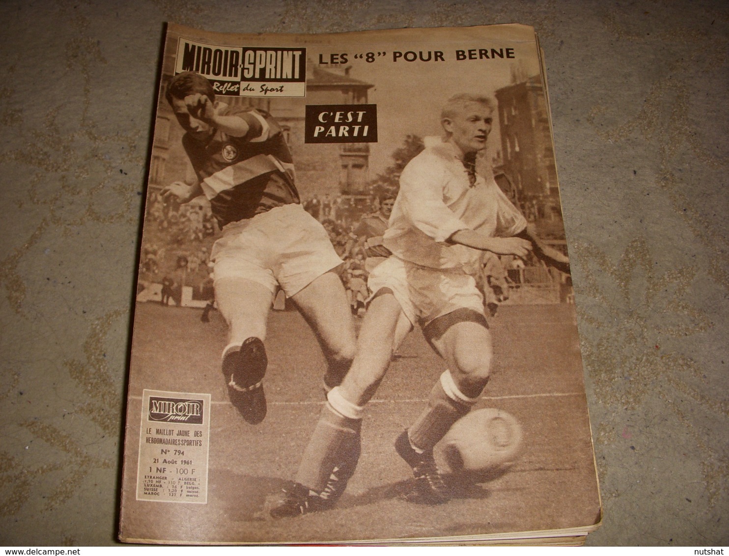 MIROIR SPRINT 794 21.08.1961 RUGBY ALL BLACKS MONCLA FOOT RED STAR RENNES - Deportes